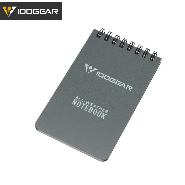 Carnet tactique spirale IDOGEAR 3x5 pouces pour notes chasse outdoor bureau équipement de poche