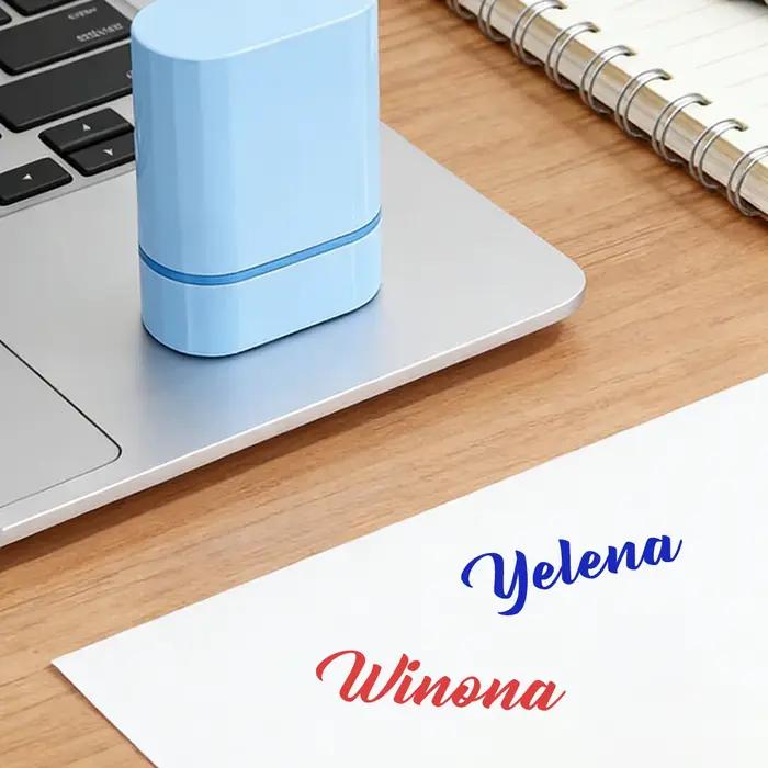 Tampon nominatif personnalisable couleur unie pour vêtements pour vêtements et accessoires personnalisation facile et durable pour couturiers et amateurs occassions spéciales et cadeaux