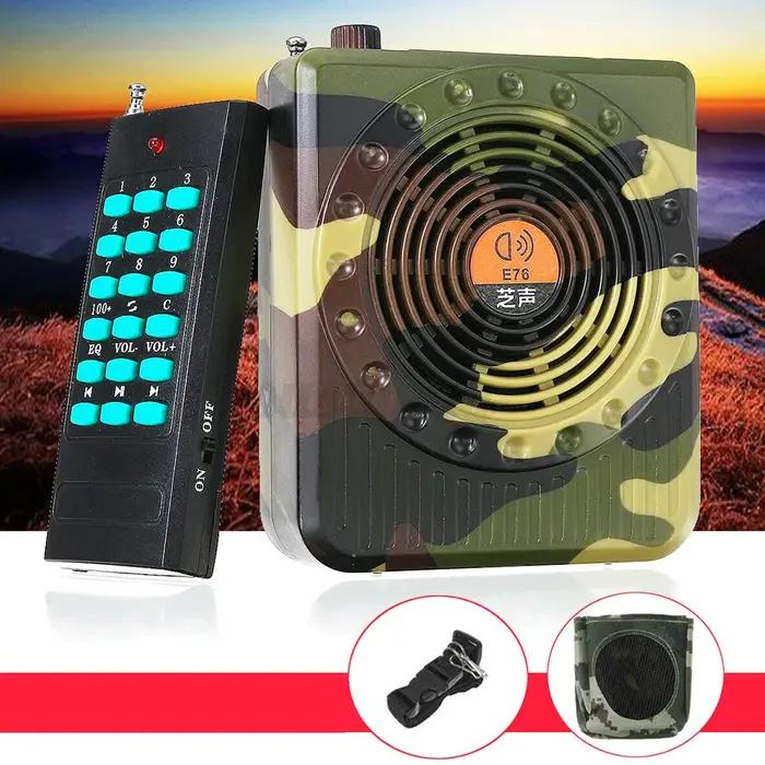Amplificateur son rechargeable télécommandé pour chasse extérieure avec prise US