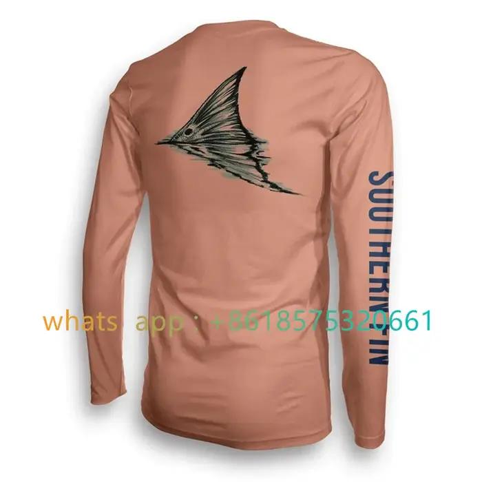 Southern Fin Apparel T-shirt de pêche à manches longues pour hommes et femmes, vêtements de performa