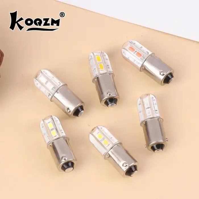 BA9S-Ampoule LED 6V, Ampoules de Mise à Niveau, 4LED, Remplacement pour Lampe de Poche, Sauna, Moteu