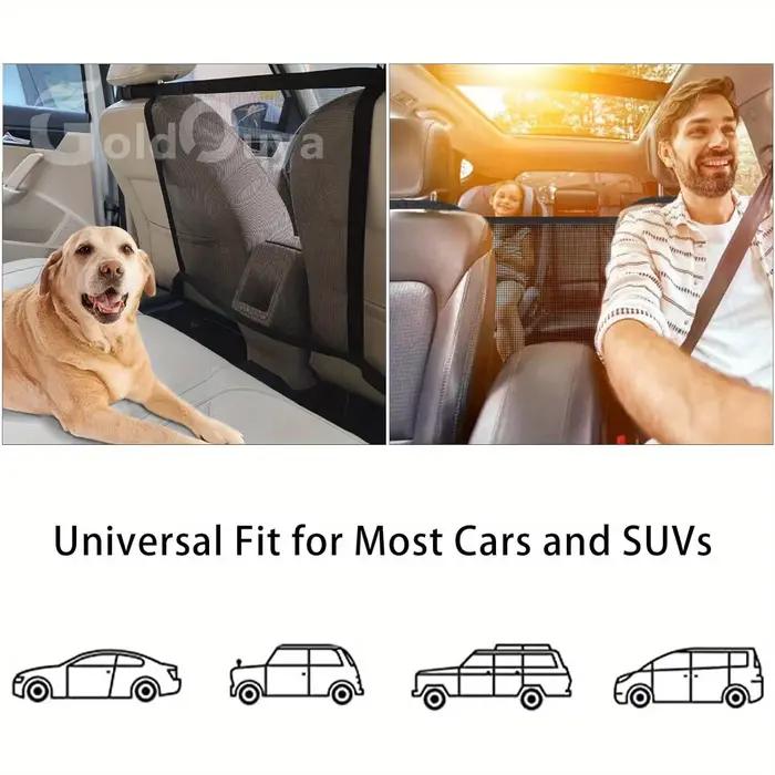 Accessoire de voyage en voiture pour chien filet de barrière ajustable protection sécurité universelle toutes les saisons