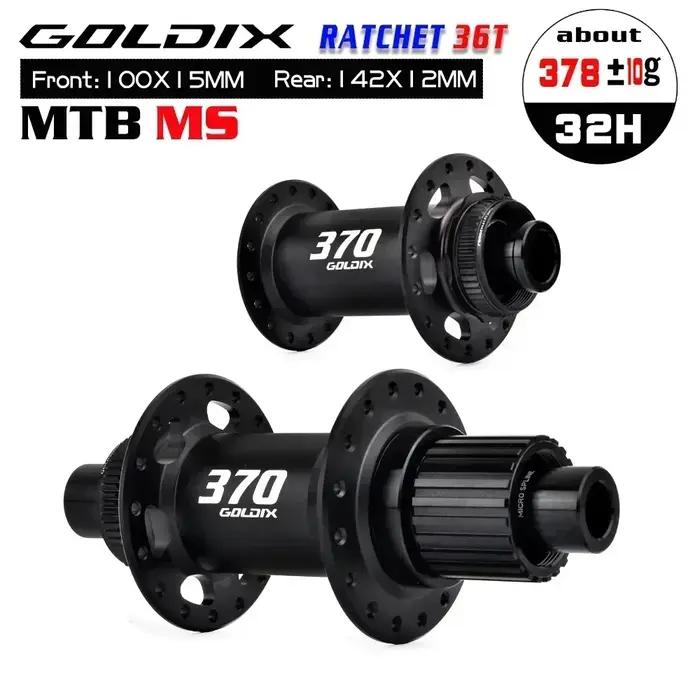 GOLDIX GDX370 32H moyeu de vélo roulement scellé serrure centrale frein à disque j-bend 32 trous cli