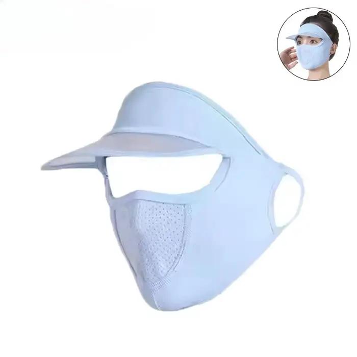 Masque de Protection solaire d'été en soie glacée