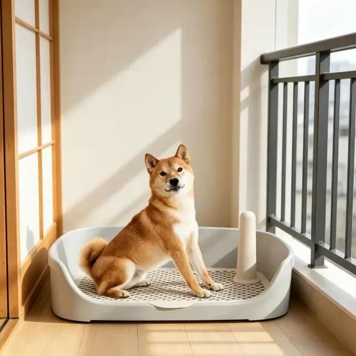 Bac à litière portable pour chien