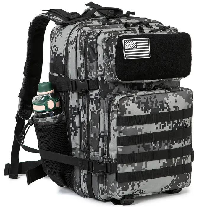 45L sac à dos tactique sac de survie chasse MOLLE sac à dos GYM pour hommes EDC randonnée en plein a