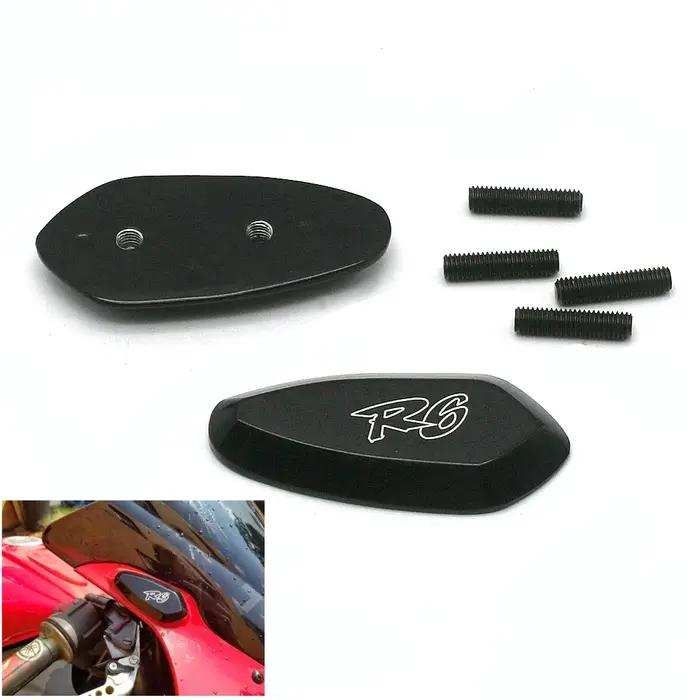 Bloc de miroir noir pour moto, plaques de Base pour Yamaha YZF-R6 1999-2007 YZF R6 1999 2000 2001 20