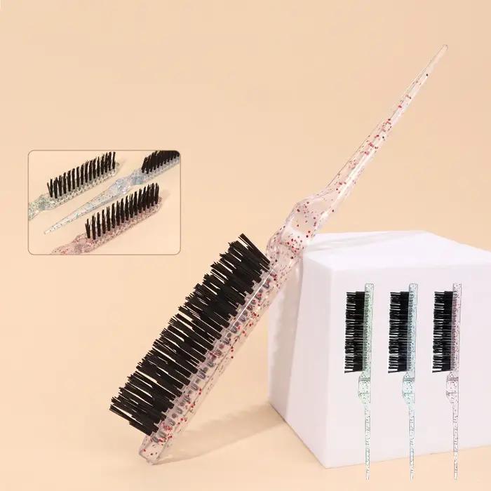 Brosse à cheveux en cristal, utilisée pour combler le côté et l'arrière des cheveux, adaptée aux hom