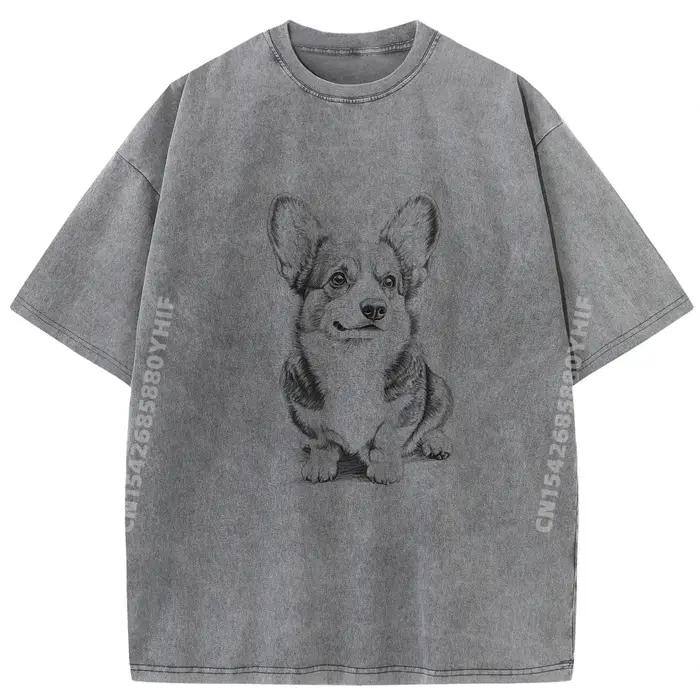 Pembroke Welsh Corgi Dog Design Idea pour chemises graphiques, t-shirt à manches courtes pour hommes