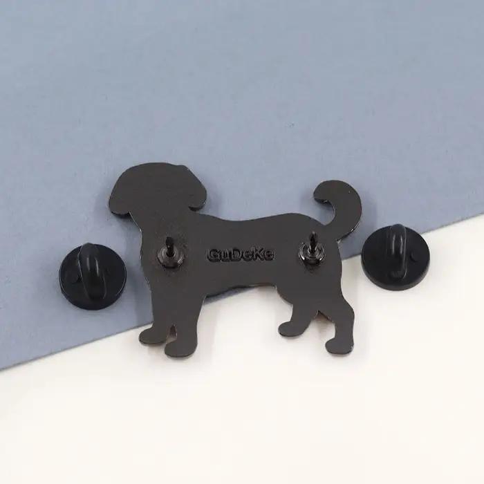 Broche émaillée Chien Crâne de Sucre Jour des Morts