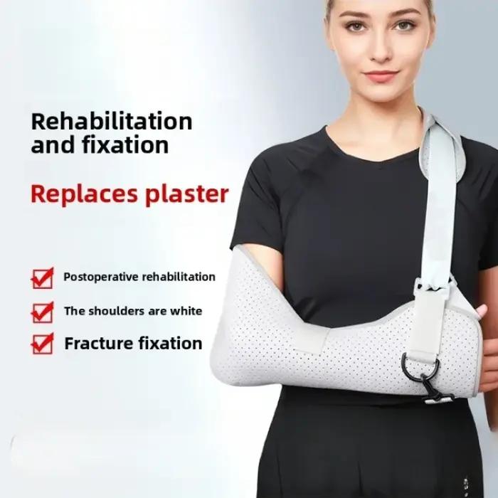 Attelle de fixation du bras avec protection de l'articulation du coude et support poignet-coude-avant-bras pour fracture et blessure occasionnelle à offrir pour femme et homme