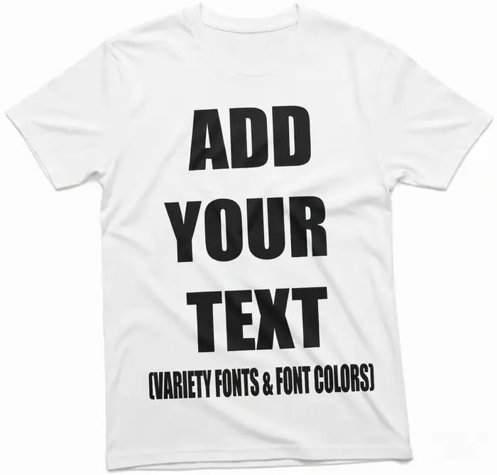 Ajoutez votre texte T-shirt personnalisé pour homme Tee-shirt personnalisable T-shirt personnalisé