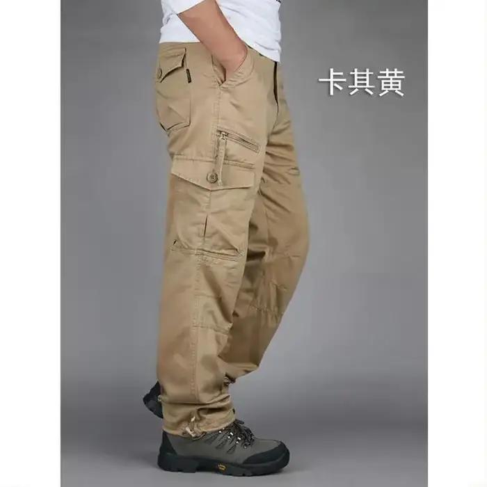 Pantalon cargo tactique camouflage pour chasse et randonnée en coton résistant homme