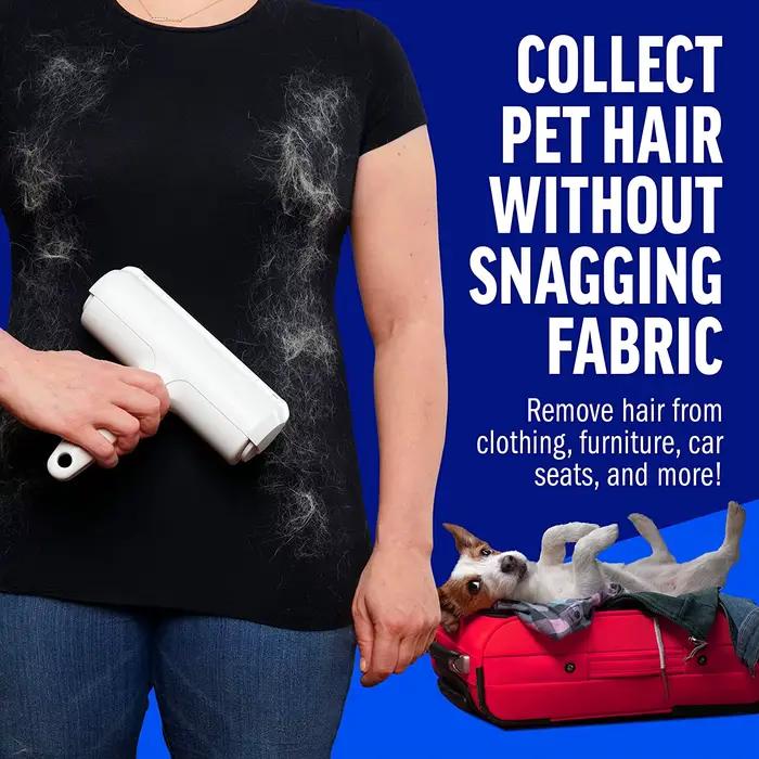 Rouleau d'épilation pour animaux de compagnie dissolvant de fourrure meubles tissus couvertures nettoyage facile antibruit occaions spéciales chiens chats