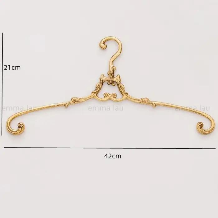 Cintre à vêtements de Style palais français, cintres de garde-robe en laiton massif, cintres solides