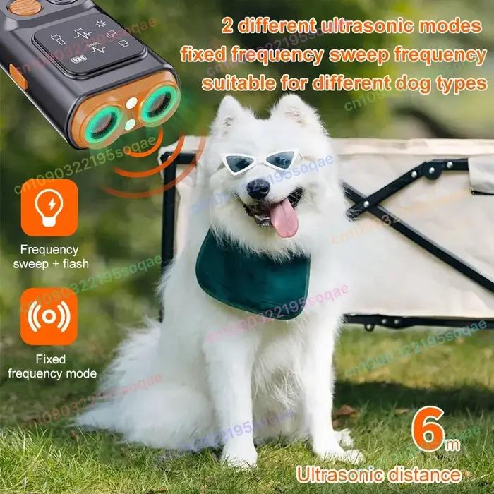 Pro 2025 Nouveau dispositif anti-aboiement pour chien avec écran HD et lampe torche LED