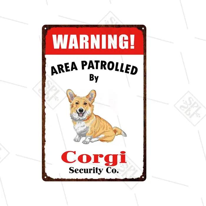 Akita Corgi – panneau métallique de race de chien