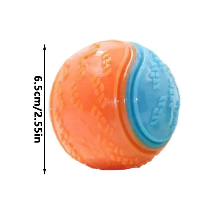 Balle d'entraînement pour chien, 3 pièces, jouets couineurs pour petits chiens, balle pour nettoyer les dents, jouets à mâcher pour chiots, balles d'entraînement en plein air pour animaux de compagnie