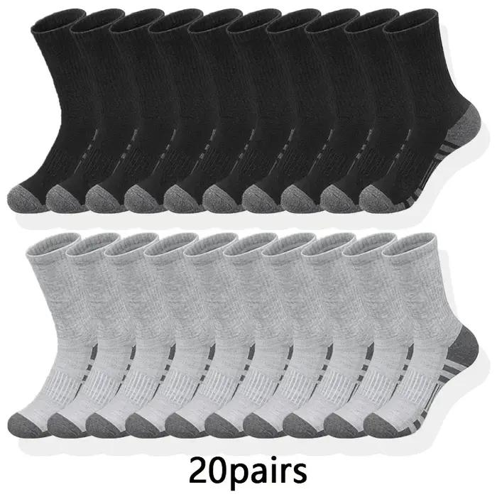 Lot 10/20/30 paires chaussettes classiques chasse - Ultra douces respirantes pour activités extérieures