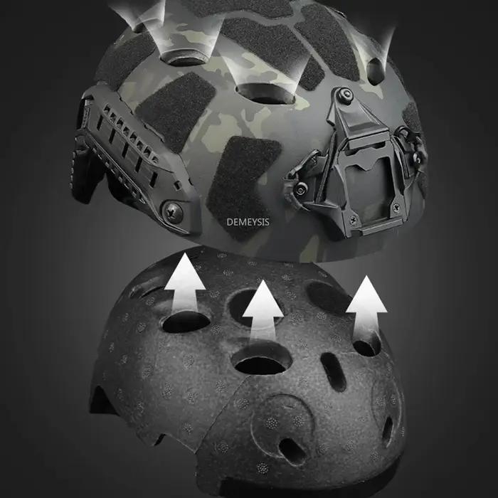 Casque tactique rapide pour airsoft, jeux CS, sports de plein air, chasse, tir, paintball, équipemen