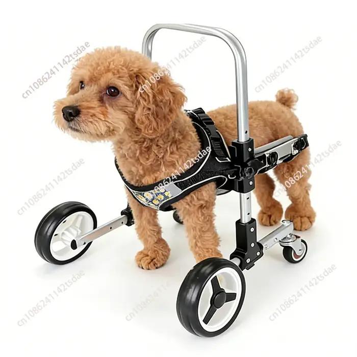 Fauteuil roulant léger pour chien à quatre roues pour pattes avant