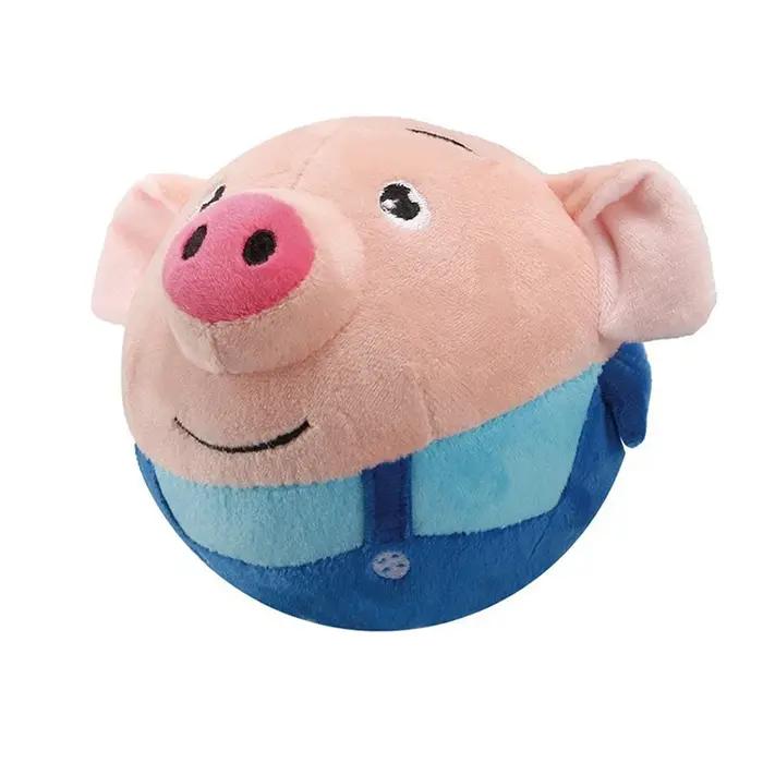 Boule de jeu électronique vibrante pour chiens - Jouets en peluche mobiles actifs résistants aux morsures - Occasions spéciales pour chiots et chiens de tous âges