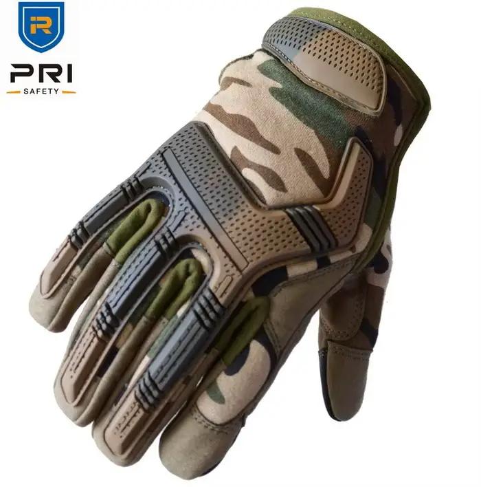 Gants tactiques camouflage PRI 90 jours cuir protection mains chasse durable tactique