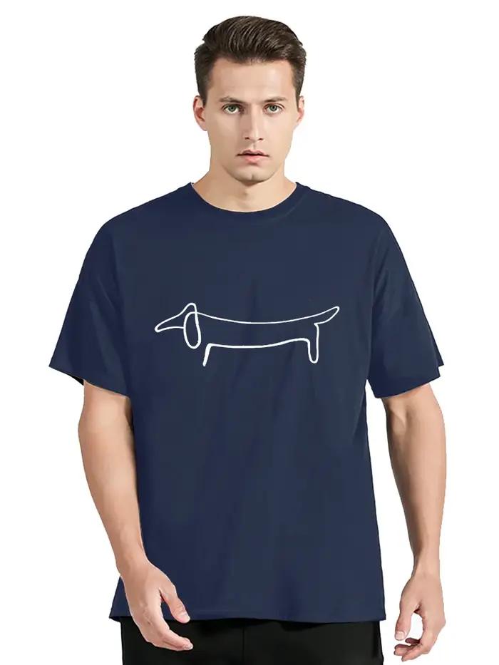 Drôle teckel chien impression T-shirt mode décontracté Fitness