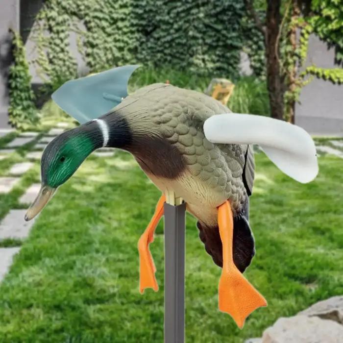 Leurre canard rotatif réaliste pour chasse : mallard avec rotation au vent pour attirer les canards sauvages