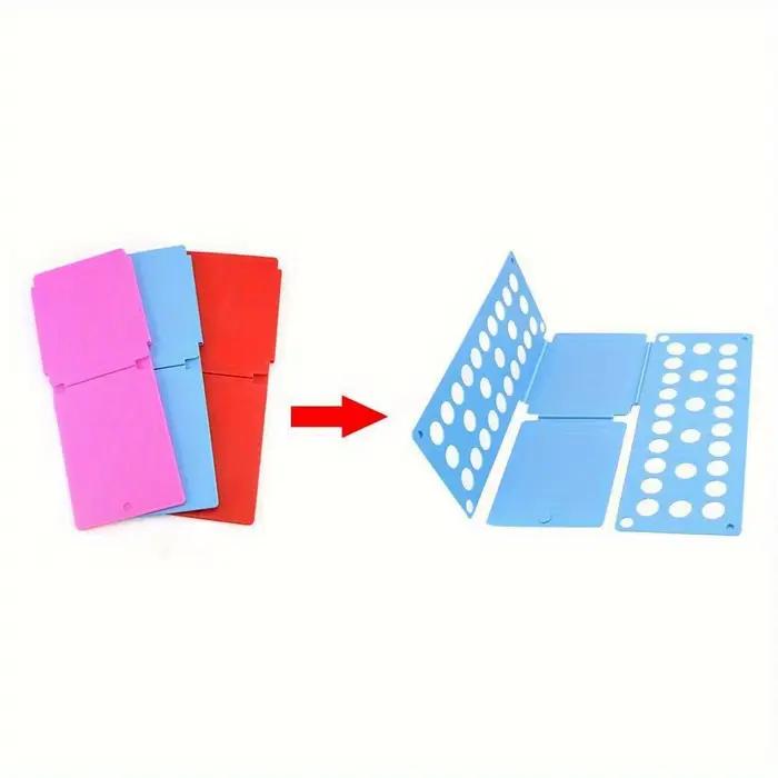 Planche de pliage rapide pour vêtements d'enfants organiseur de t shirts et pulls gain de temps rangement domestique polyvalent blanc bleu rouge