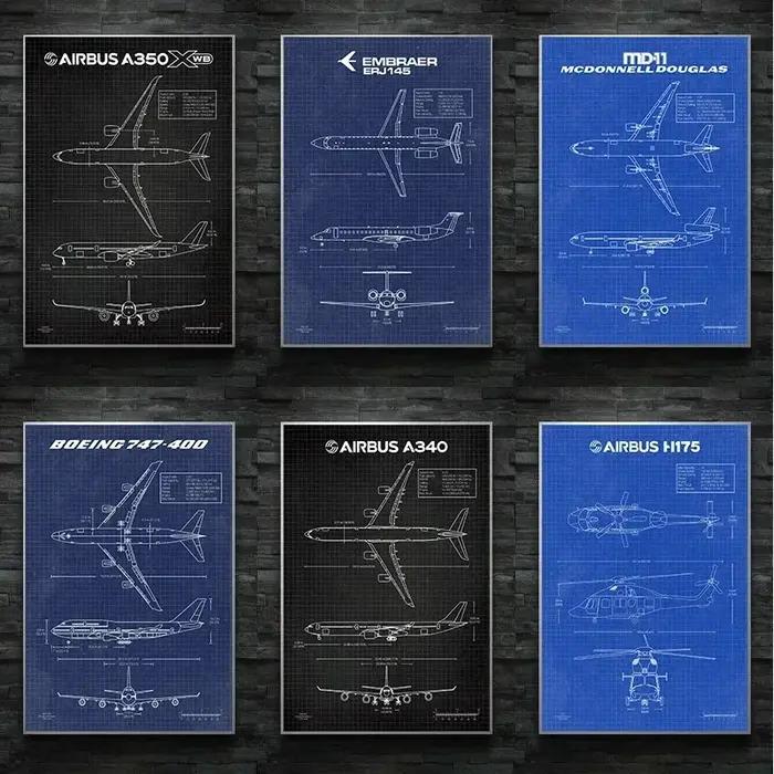 Affiche d'avion de l'armée de l'air