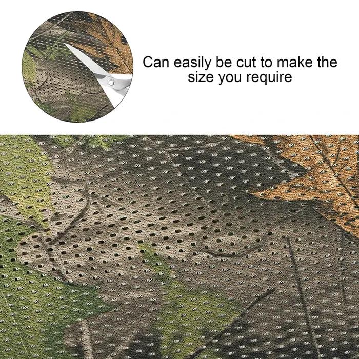 CamSolomon-Filet de camouflage pour la chasse, 1.5x2, 3, 4, 5, 6, 8, 12, store au sol W 59, bord de l'aman Mossy Oak Country