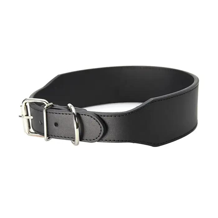 Colliers pour grands chiens en cuir microfibre Durable pour grand chien Pitbull Husky laisses de mastiff tibétain noir rose bleu rouge fournitures pour animaux de compagnie