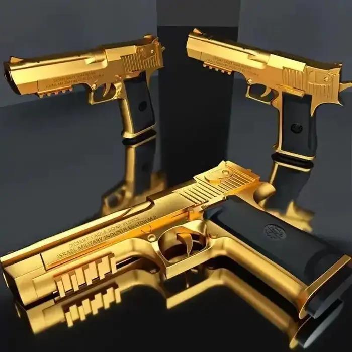 Pistolet jouet Desert Eagle à éjection de douilles, pistolet airsoft à balles en mousse souple, arme de CS pour jeu de tir en extérieur, cadeau d'Halloween ou d'anniversaire