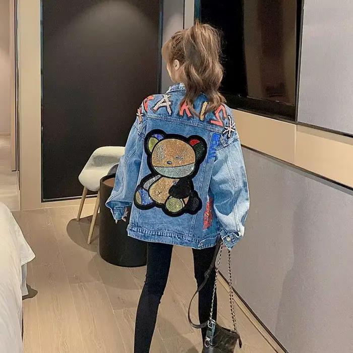 Veste en Jean pour femme, manteau décontracté, ample, tendance, tendance, tendance, tendance, collec