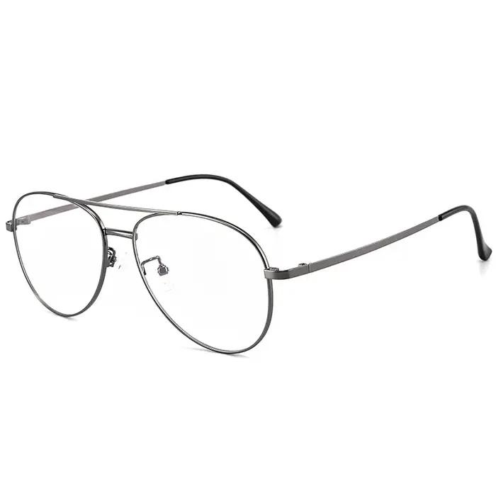 Monture de lunettes super légère en titane pur pour hommes, lunettes de pilote, lunettes décoratives