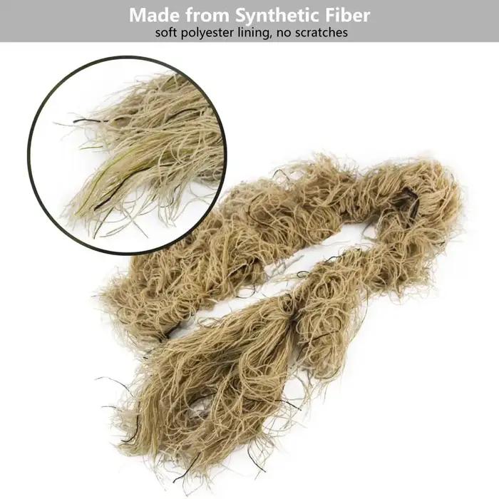 Couverture de fusil Ghillie Jungle Désert Neige Corde d'Enveloppe pour Fusil de Chasse Tactique 3D Camouflage Accessoires de Chasse Occasions Spéciales