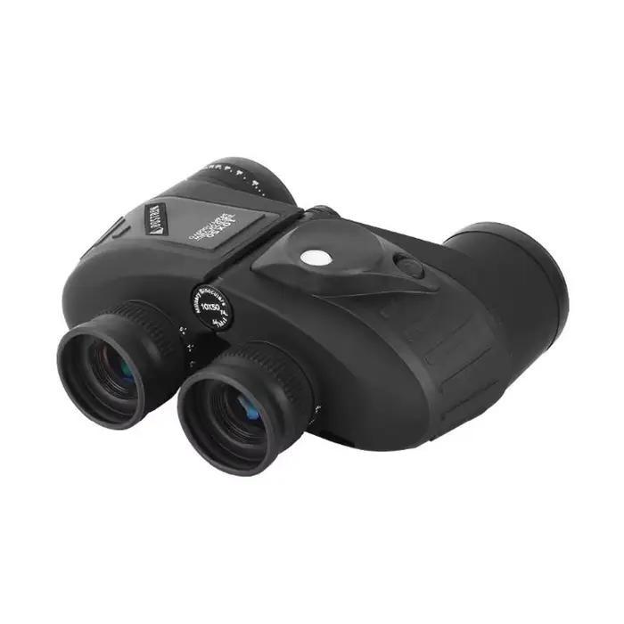 Jumelles 10x50 marine militaire étanches avec télémètre boussole pour chasse observation oiseaux