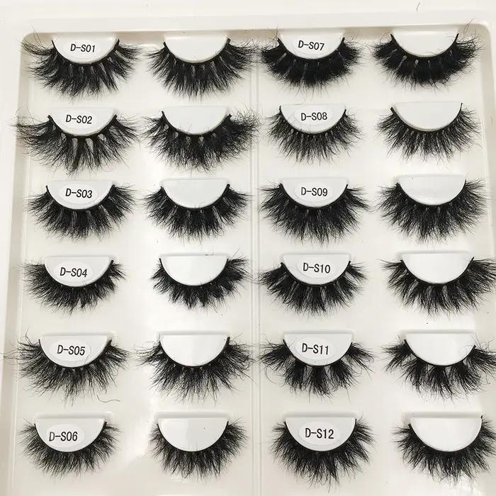 RED SIREN – faux-cils en vison véritable, doux et naturels, pour maquillage, vente en gros, 10-50 pa