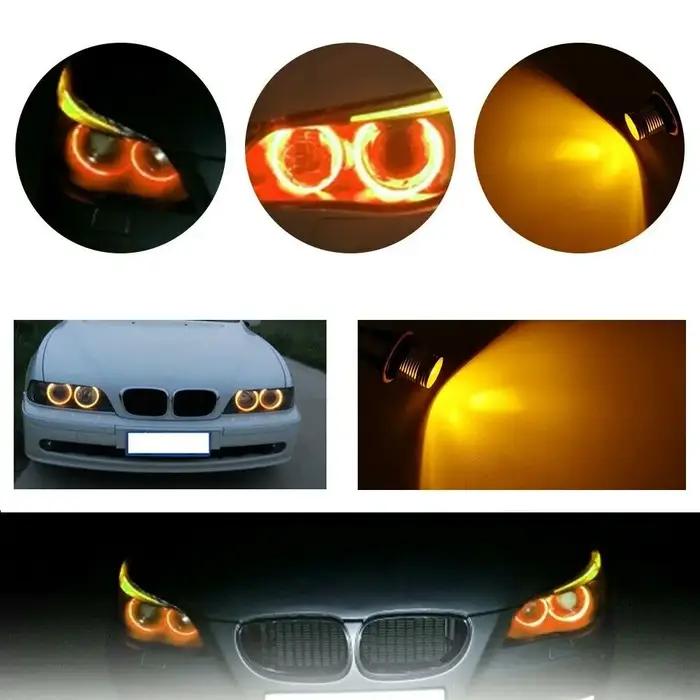 Ampoules de marqueur yeux d'ange, phares lumineux de remplacement, accessoire de voiture pour BMW E3