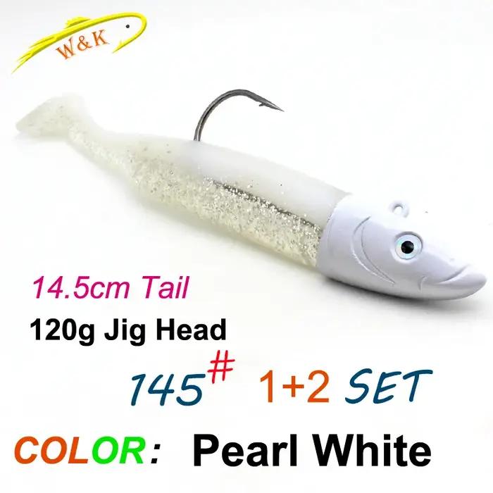 KIT d'appâts souples avec queue de pagaie 120g JIG 14.5cm