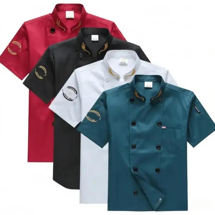 Vêtements de travail pour chef de cuisine, vêtements d'été à manches courtes, vêtements pour hôtel, restaurant, cafétéria, boulangerie, pâtisserie, vêtements de chef spécialisé