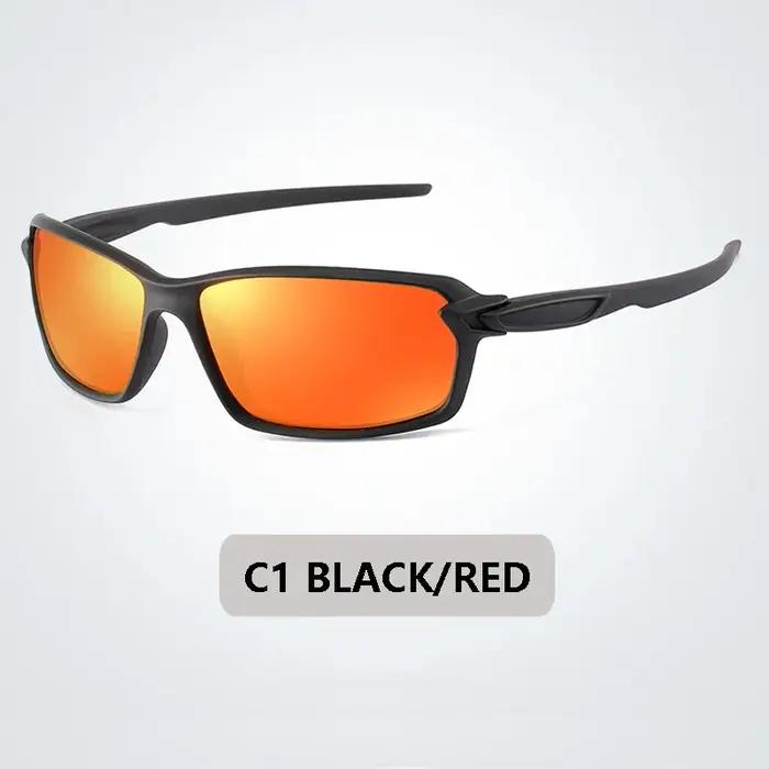 Lunettes de soleil polarisées carrées conduite pêche UV400 hommes - Marque designer sport voyage