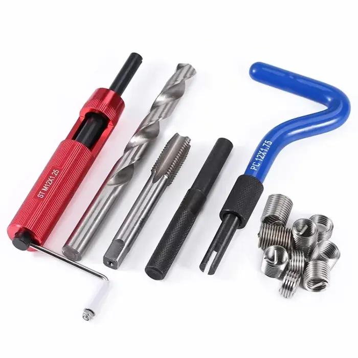 Insert de réparation de filetage UNC UNF Helicoil, outil de bobine Pro de voiture, perceuse à taraud