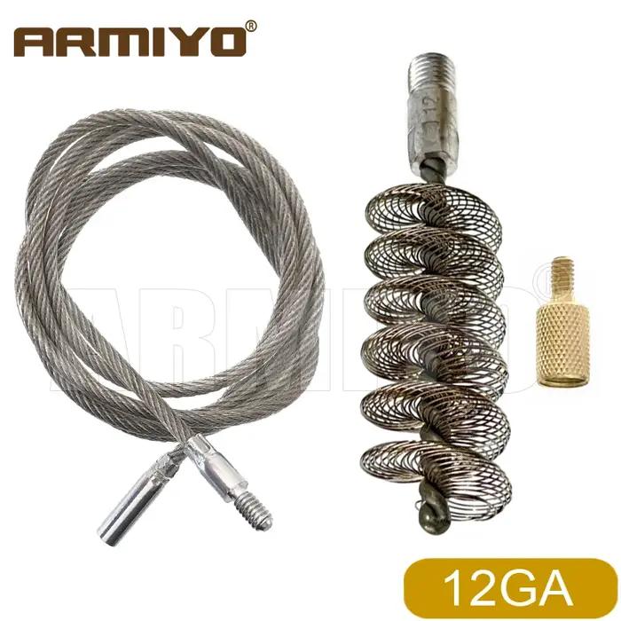 Armiyo Gen 2ème Génération – Câble de nettoyage de fusil extensible à l'infini de 5 mm avec brosse en acier à ressort
