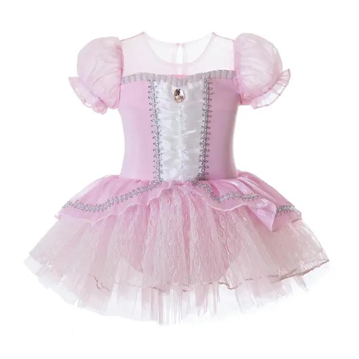 Robe Tutu de Ballet rose pour filles