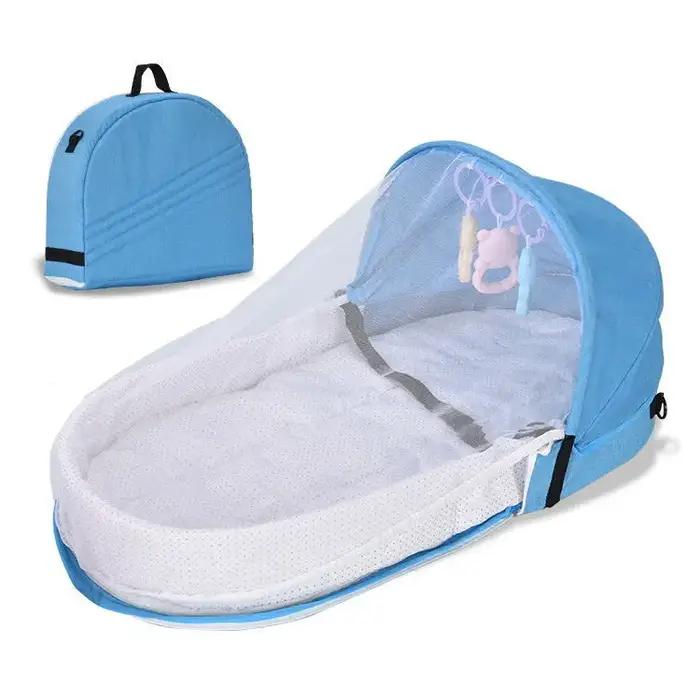 Lit de bébé pliable portable confortable et sécurisé pour les nuits d'appoint et les voyages famille moderne occassions spéciales