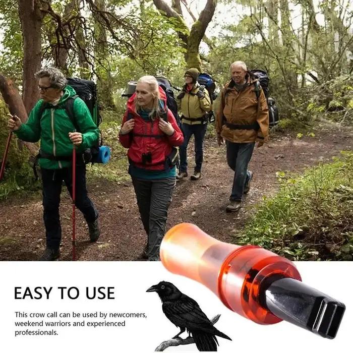 Sifflet appel corbeau leurre chasse oiseaux appât équipement survie plein air camping