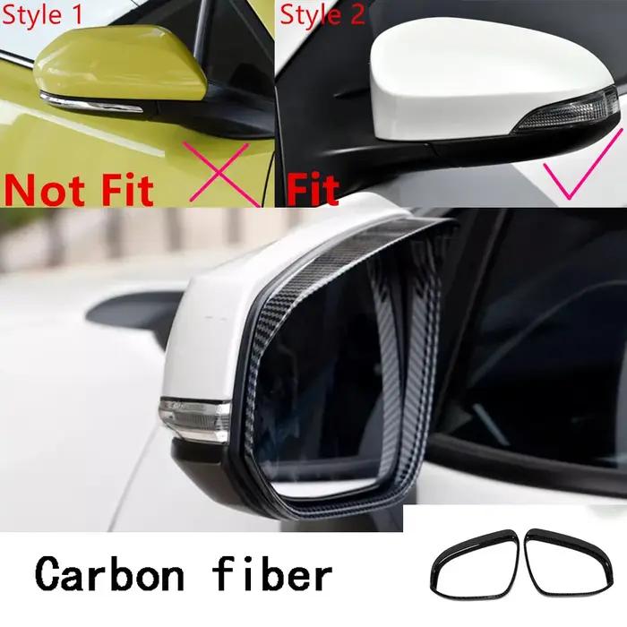 Pour Toyota C-HR CHR 2017 2018 2019 2020 2021 accessoires de voiture rétroviseur latéral sourcils revêtement d'habillage