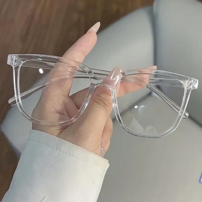 Lunettes anti-lumière bleue rétro pour femme - Cadre plat fini randonnée camping - 1/2/3 pièces